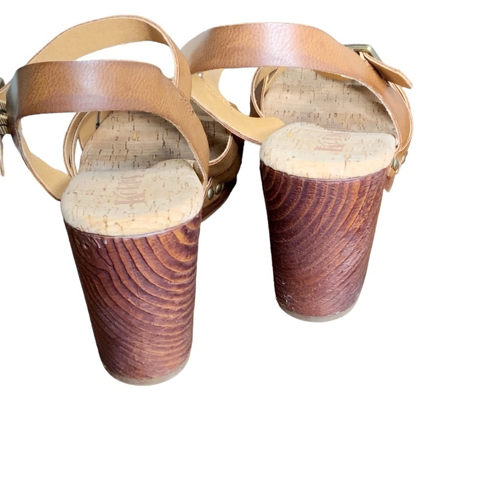 Korks- Naomi dark brown sandals. Size 10 - Picture 6 of 9